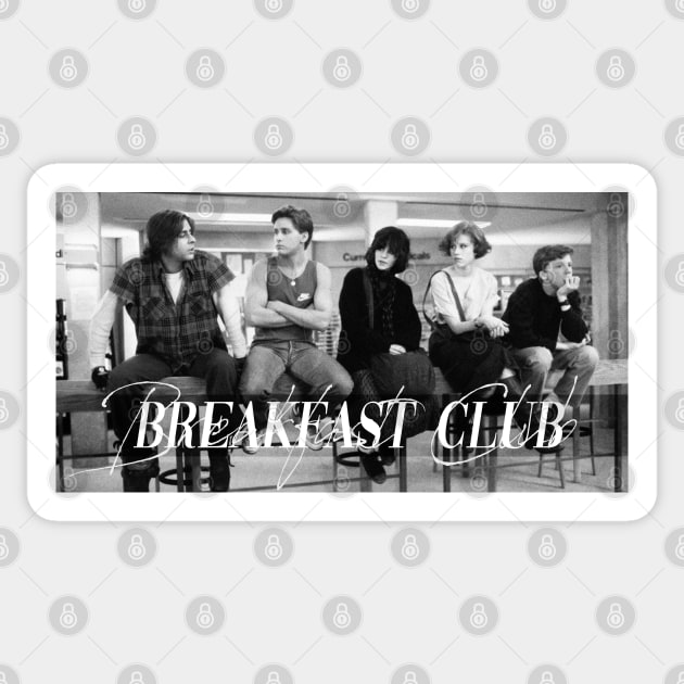 Breakfast Club // Vintage design Sticker by HectorVSAchille